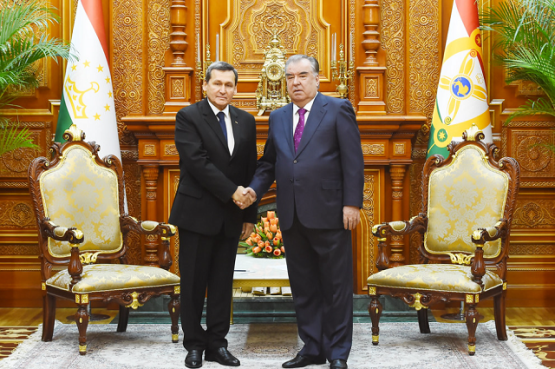 Глава МИД Туркменистана и президент Таджикистана обсудили новые направления дальнейшего партнёрства