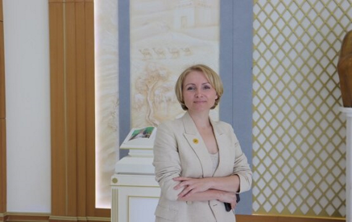 Ирина Флюр из МТРК «Мир» уверена в становлении Аркадаг-сити Туркменистана городом со здоровым духом