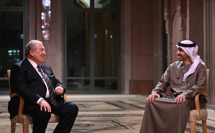 Армен Саркисян поддерживает расширение плодотворного сотрудничества с ОАЭ