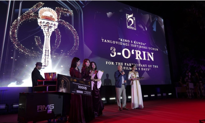 Узбекские кинематографисты получили награду в конкурсе молодых режиссеров «Кино за 5 дней»