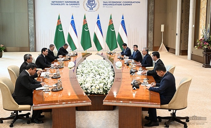 Президенты Туркменистана и Узбекистана провели переговоры в рамках саммита ОЭС в Ташкенте