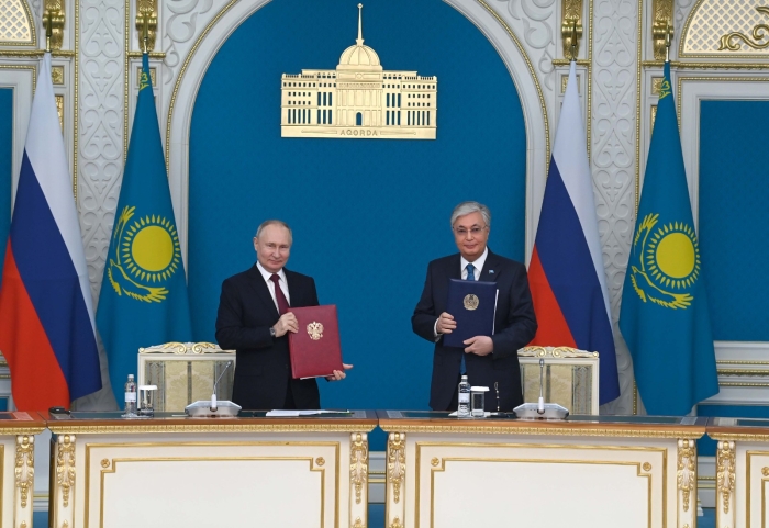 Путин и Токаев согласились с важностью ежегодных межрегиональных форумов