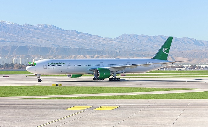 В Туркменистане на 99% вырос объем авиаперевозок