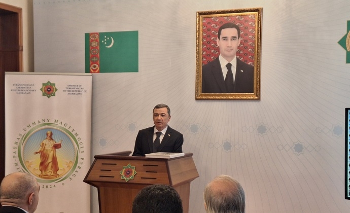 Посольство Туркменистана в Баку провело мероприятие по случаю 300-летия Махтумкули